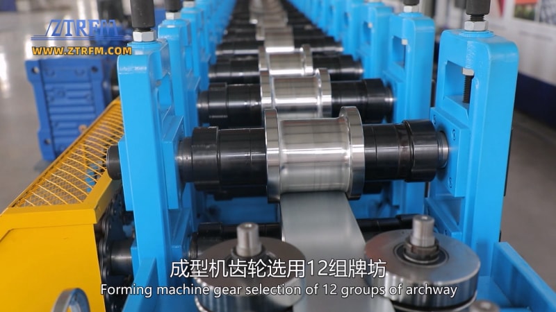 中拓機械-出口約旦C型鋼光伏支架設備